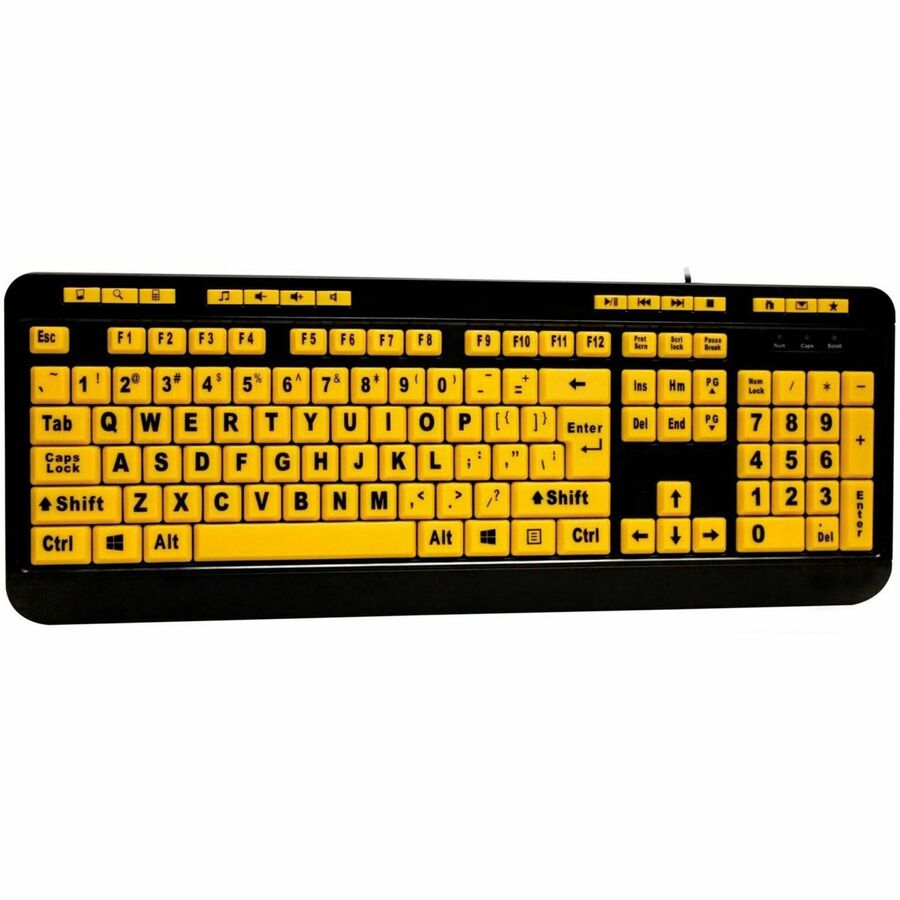 Adesso Luminous Large Print Desktop Keyboard