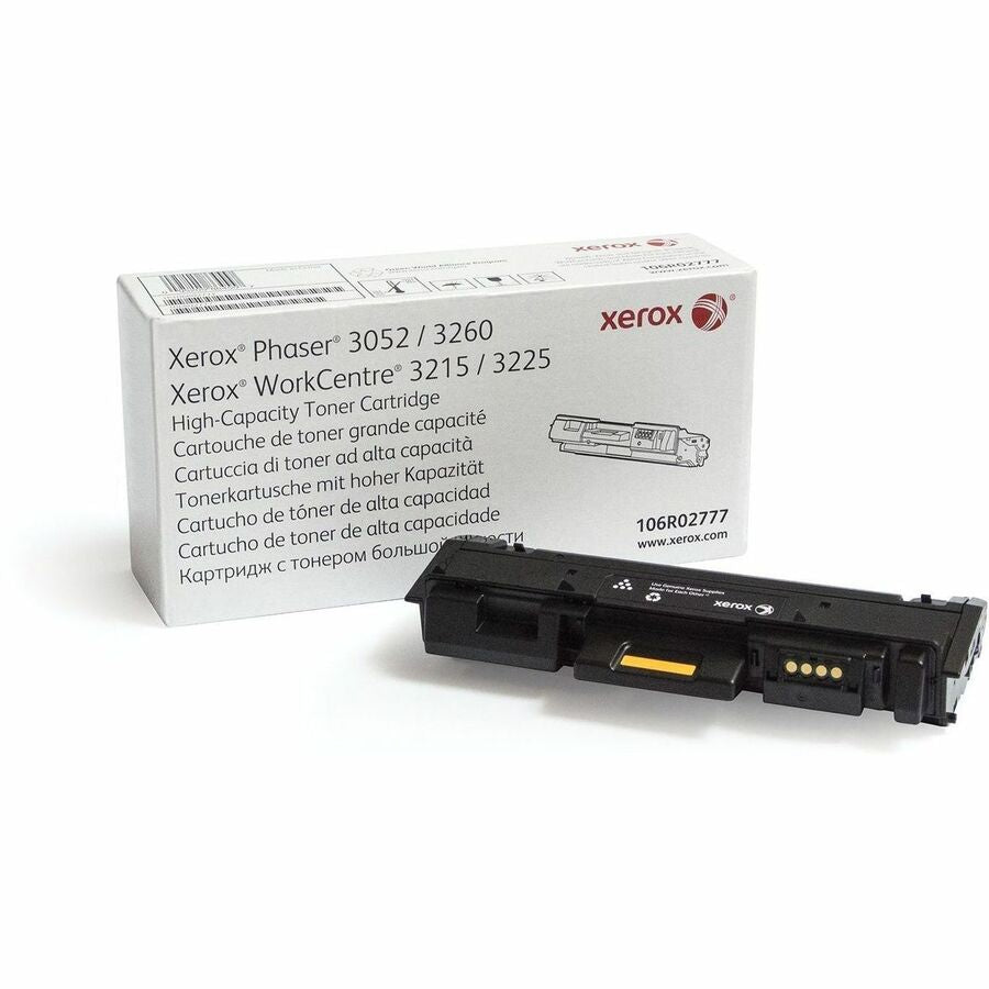 Xerox Genuine Phaser&reg; 3052/3260, WorkCentre&reg; 3215/3225 Black High capacity Toner Cartridge (3000 Pages) - 106R02777