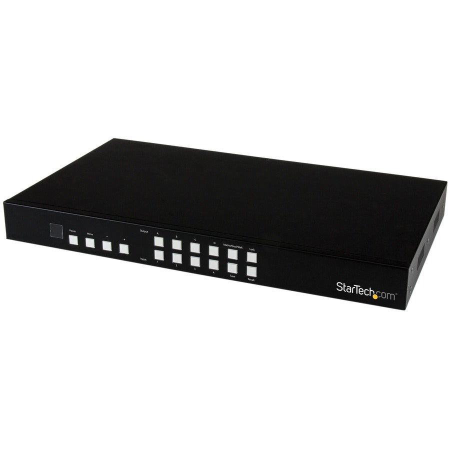 StarTech 4x4 HDMI Matrix Switch with Picture-and-Picture Multiviewer or Video Wall, TAA