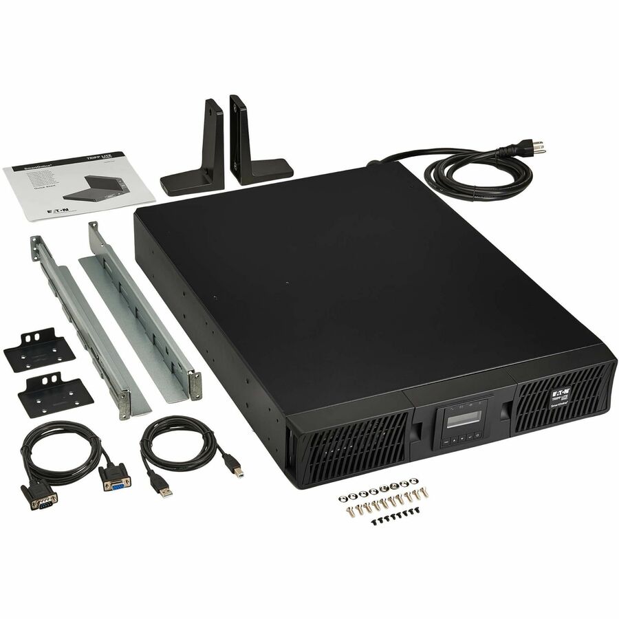 Tripp Lite by Eaton series UPS SmartOnline 2000VA 1800W 120V Double-Conversion UPS - 7 Outlets Extended Run Network Card Included LCD USB DB9 2U Rack/Tower