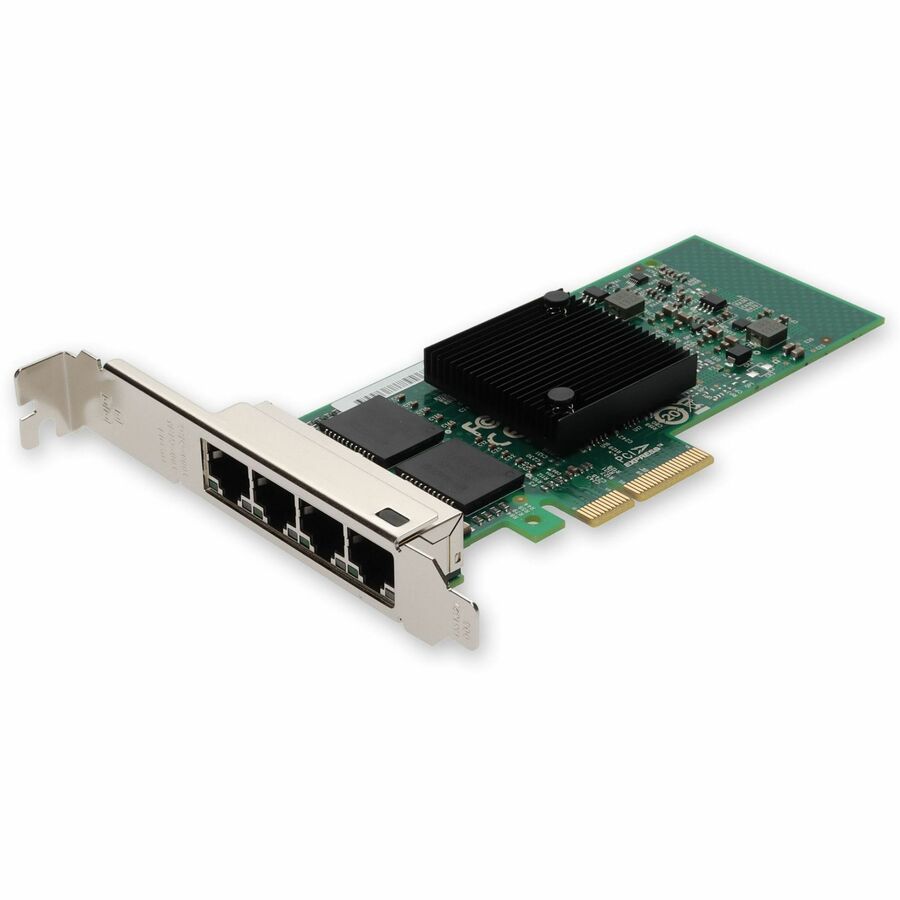 AddOn HP 647594-B21 Comparable 10/100/1000Mbs Quad Open RJ-45 Port 100m PCIe x4 Network Interface Card