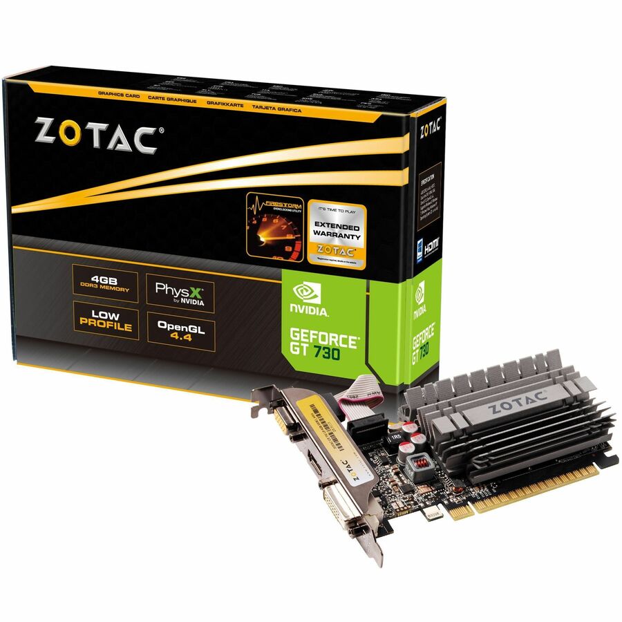 Zotac NVIDIA GeForce GT 730 Graphic Card - 4 GB DDR3 SDRAM