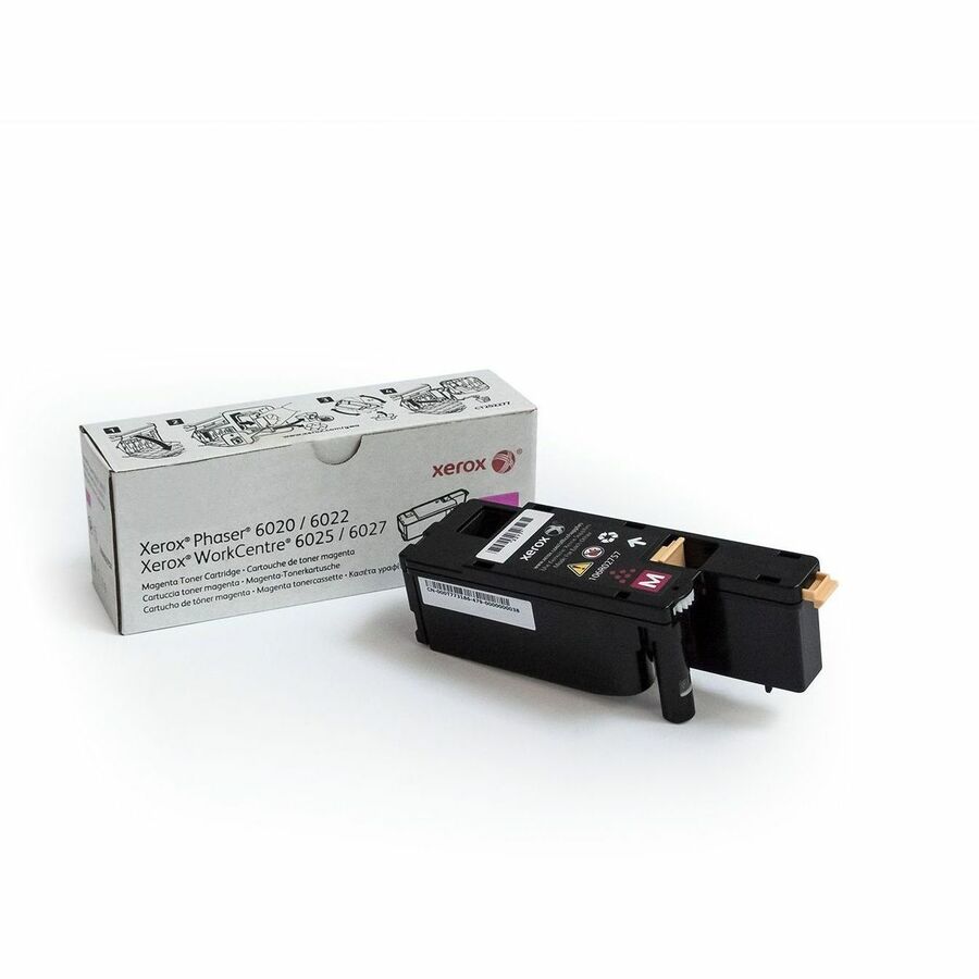 Xerox Genuine Phaser&reg; 6020/6022, WorkCentre&reg; 6025/6027 Magenta Standard capacity Toner Cartridge (1000 Pages) - 106R02757