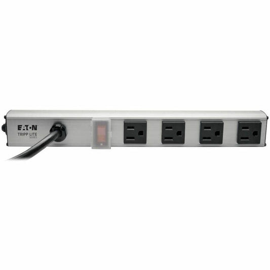 Eaton Tripp Lite Series 4-Outlet Power Strip, 6 ft. (1.83 m) Cord, 5-15P, 12 in.
