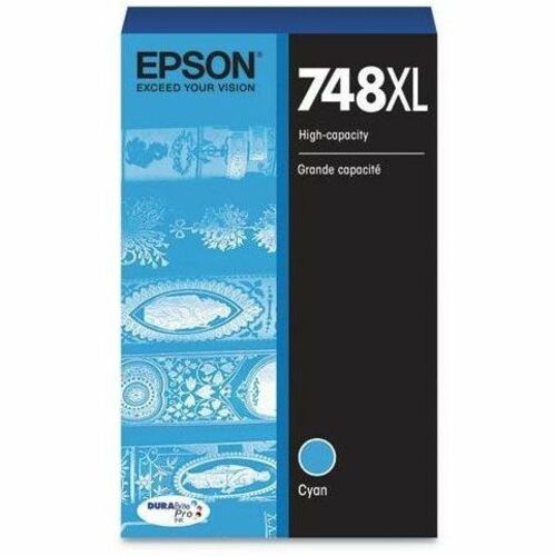 Epson DURABrite Pro 748 Original High Yield Inkjet Ink Cartridge - Cyan - 1 Pack