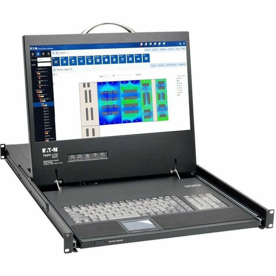 Tripp Lite by Eaton Rack Console KVM w/ 19" LCD, DVI or VGA Adapter 1U