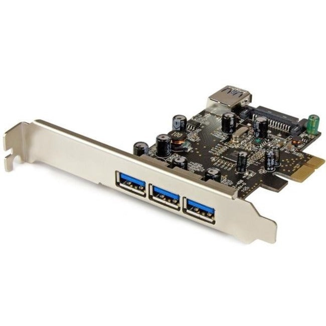 StarTech 4 Port PCI Express USB 3.0 Card - 3 External and 1 Internal - 5Gbps