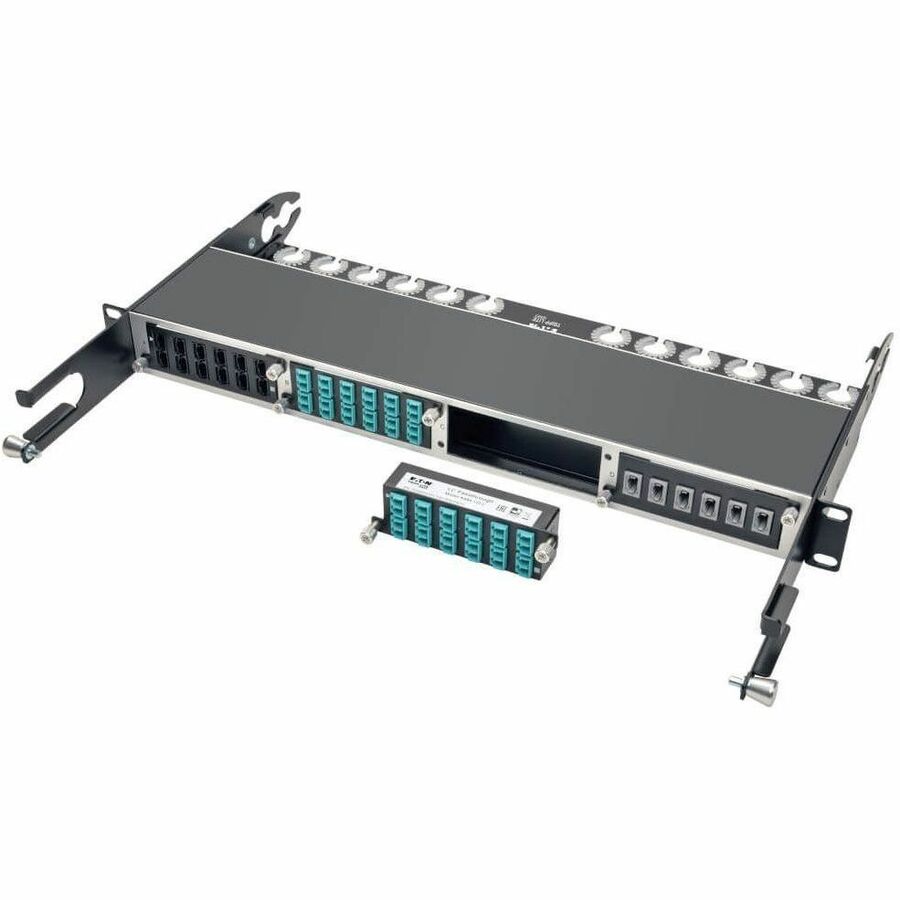 Tripp Lite by Eaton 10GbE High Density Pass-Through Cassette 12 LC Duplex Connection