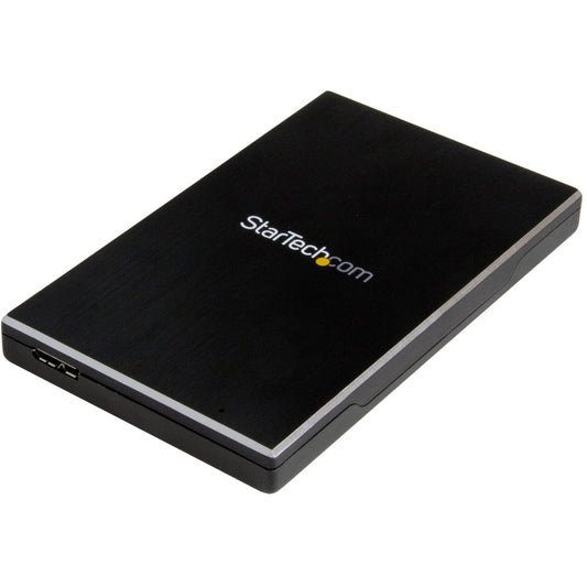 StarTech 2.5" External Hard Drive Enclosure - Supports UASP - Aluminum - USB 3.1 Enclosure - SSD/HDD Enclosure, TAA