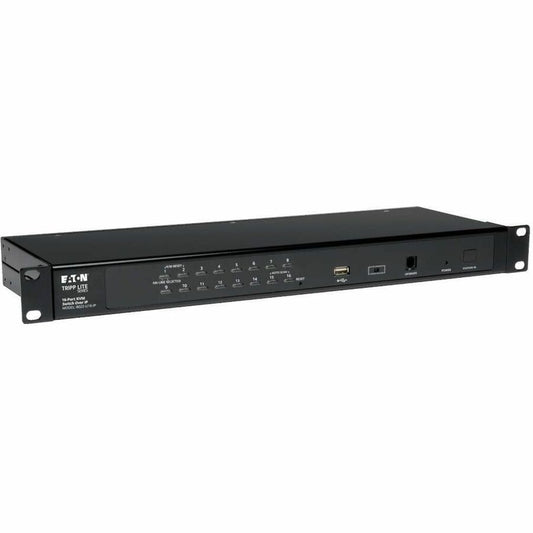 Tripp Lite by Eaton 16-Port Rackmount KVM Switch w/ Built in IP and On Screen Display 1U