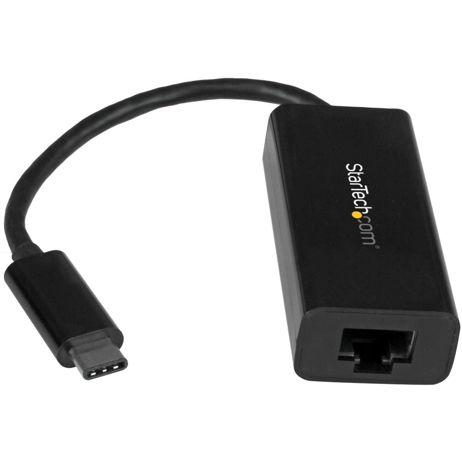 StarTech USB C to Gigabit Ethernet Adapter - Thunderbolt 3 - 10/100/1000Mbps - Black