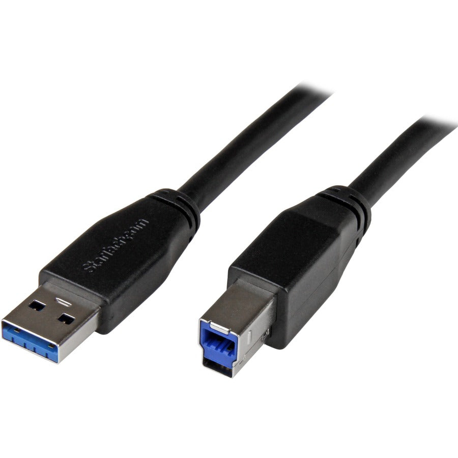 StarTech 10m 30 ft Active USB 3.0 (5Gbps) USB-A to USB-B Cable, M/M, USB A to B Cable, USB 3.2 Gen 1 , TAA