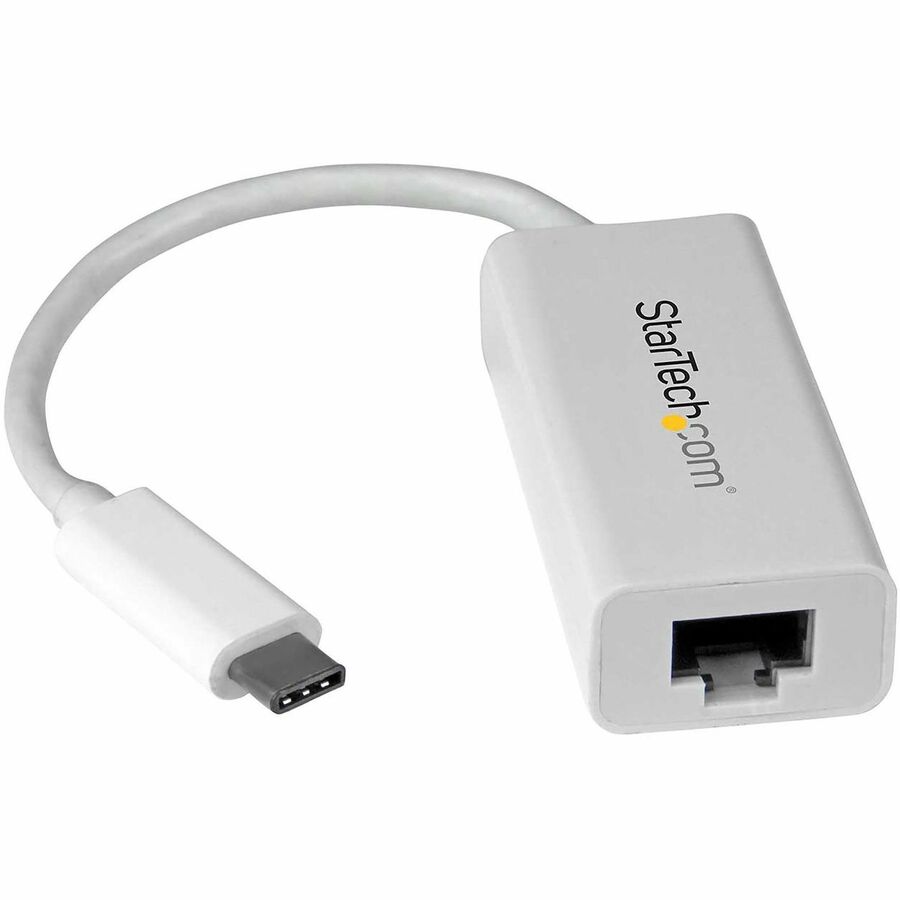 StarTech USB-C to Gigabit Ethernet Adapter - White - Thunderbolt 3 Port Compatible - USB Type C Network Adapter