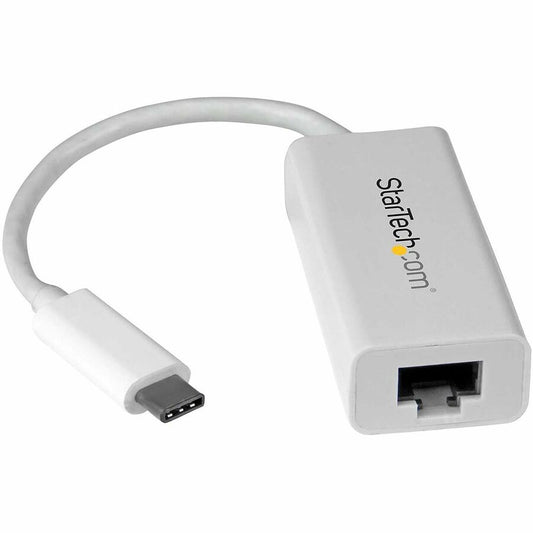 StarTech USB-C to Gigabit Ethernet Adapter - White - Thunderbolt 3 Port Compatible - USB Type C Network Adapter