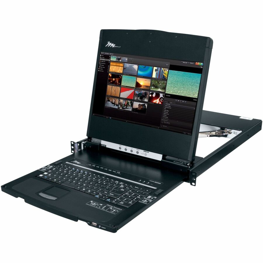 Middle Atlantic LCD Rack Mount High Definition Console - 17in Screen 1080P Widescreen Display - TAA Compliant