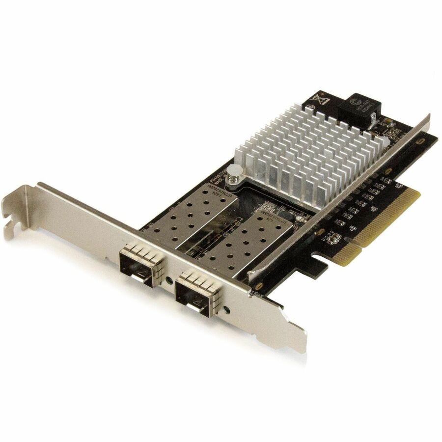 StarTech 10G Network Card - 2x 10G Open SFP+ Multimode LC Fiber Connector - Intel 82599 Chip - Gigabit Ethernet Card