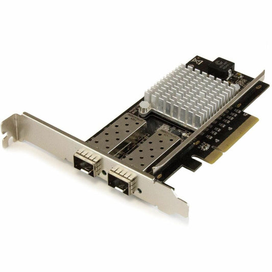 StarTech 10G Network Card - 2x 10G Open SFP+ Multimode LC Fiber Connector - Intel 82599 Chip - Gigabit Ethernet Card