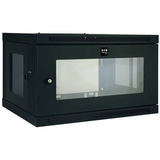 Tripp Lite by Eaton SmartRack 6U Low-Profile Switch-Depth Wall-Mount Mini Rack Enclosure with Clear Acrylic Window