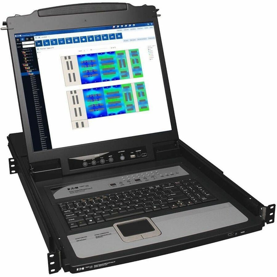 Tripp Lite by Eaton NetDirector 16-Port 1U Rack-Mount Console IP KVM Switch with 19 in. LCD