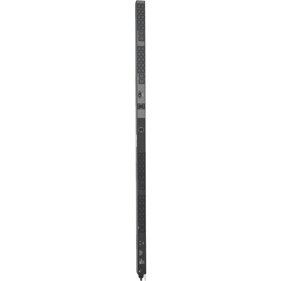 Tripp Lite by Eaton PDU 7.7kW Single-Phase Local Metered PDU 200-240V Outlets (8 C19 and 40 C13) IEC-309 32A Blue Input 10 ft. (3.05 m) Cord 0U Vertical TAA 70 in.