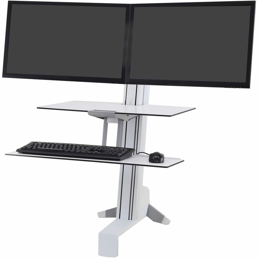 Ergotron WorkFit-S, Dual Workstation with Worksurface (white)