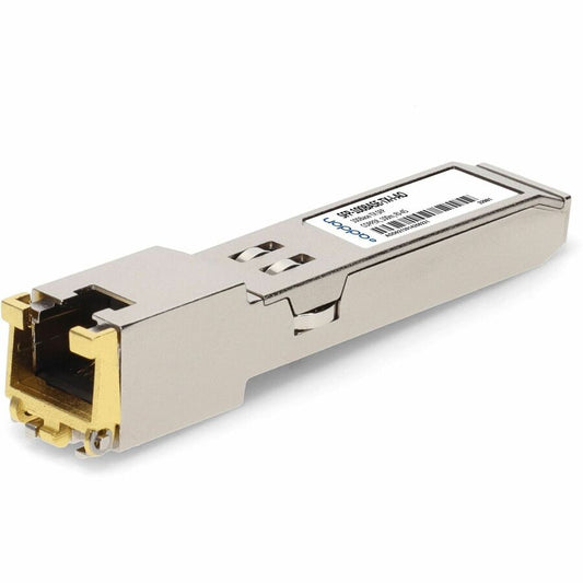 AddOn MSA and TAA Compliant 10/100Base-TX SFP Transceiver (Copper, 100m, RJ-45, Rugged)