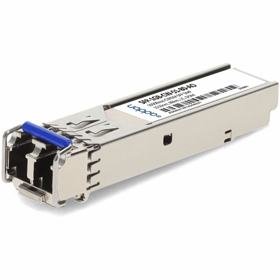 AddOn MSA and TAA Compliant 1000Base-CWDM SFP Transceiver (SMF, 1510nm, 80km, LC)