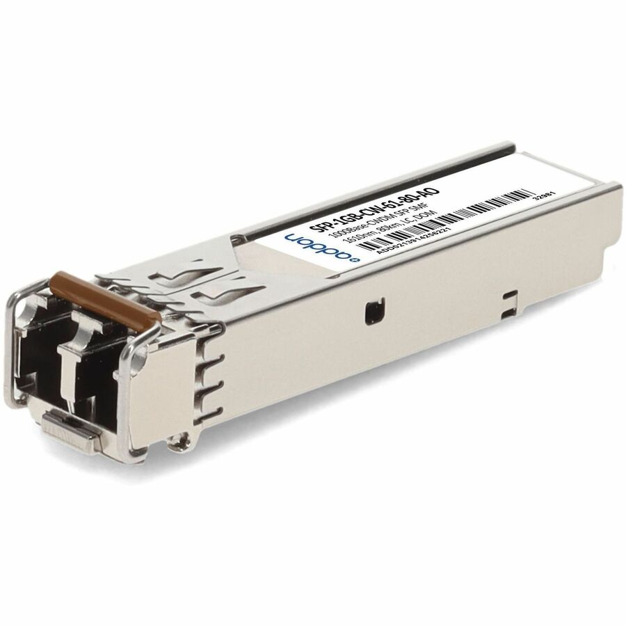 AddOn MSA and TAA Compliant 1000Base-CWDM SFP Transceiver (SMF, 1610nm, 80km, LC)
