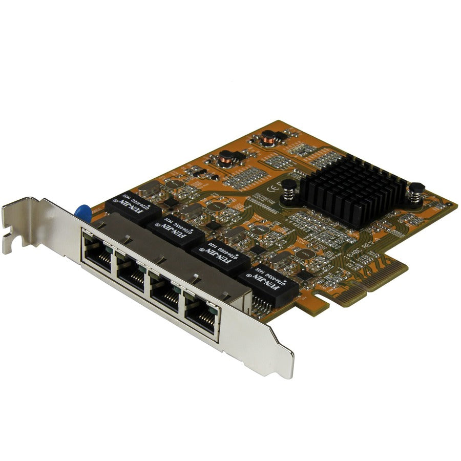 StarTech 4-Port PCI Express Gigabit Network Adapter Card, Quad-Port PCIe Gigabit NIC, TAA