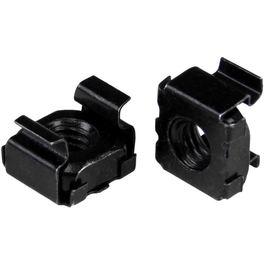 StarTech M5 Cage Nuts, 100 Pack, Black, M5 Mounting Cage Nuts for Server Rack & Cabinet, TAA