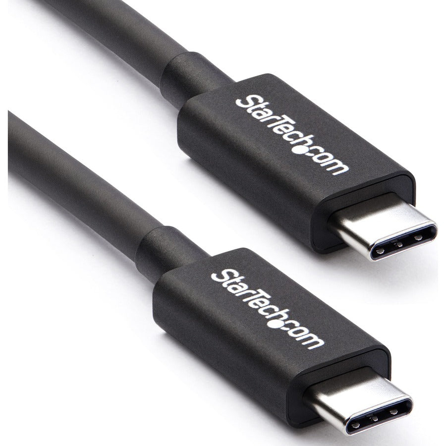 StarTech 50cm (1.6ft) Thunderbolt 3 Cable, 40Gbps, 100W PD, 4K/5K Video, Thunderbolt-Certified, Compatible w/ TB4/USB 3.2/DisplayPort