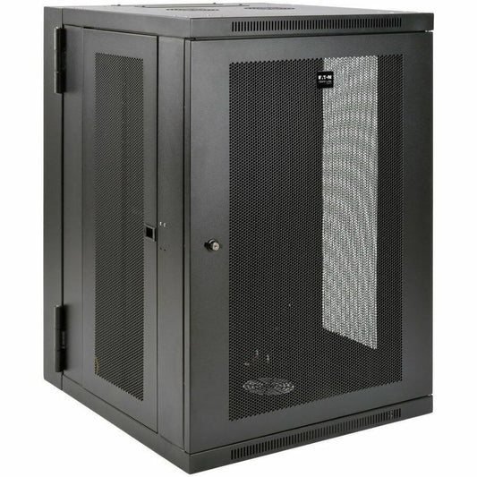 Tripp Lite by Eaton SmartRack 18U UPS-Depth Wall-Mount Half-Height Rack Enclosure Hinged Back
