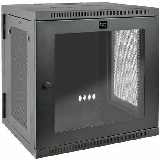 Tripp Lite by Eaton SmartRack 12U UPS-Depth Wall-Mount Small Rack Enclosure Clear Acrylic Window Hinged Back