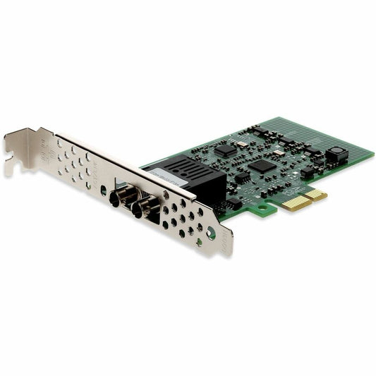 AddOn 100Mbs Single Open ST Port 2km MMF PCIe x1 Network Interface Card