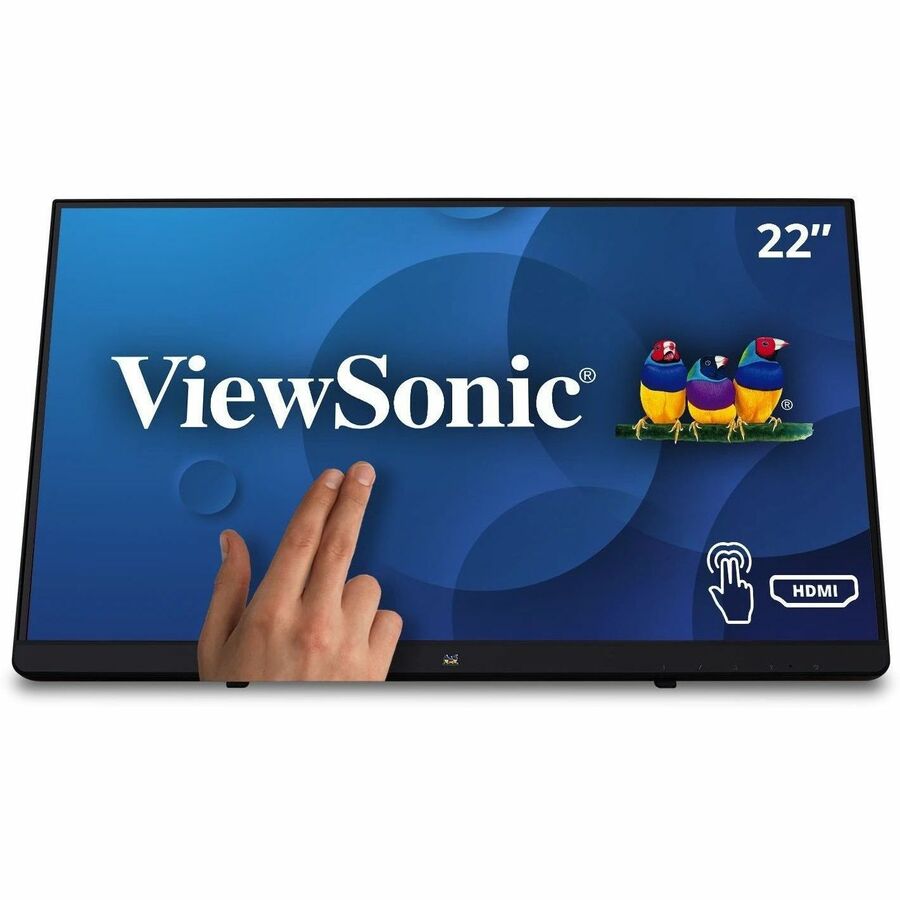 ViewSonic TD2230 22 Inch 1080p Touch Screen Monitor, 10-Point Multi-Touch for Retail POS and Kiosks, Durable 7H Scratch-Resistant Glass, 100x100 mm VESA Compatible, HDMI, and DisplayPort Inputs