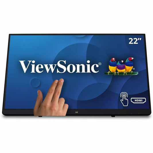 ViewSonic TD2230 22 Inch 1080p Touch Screen Monitor, 10-Point Multi-Touch for Retail POS and Kiosks, Durable 7H Scratch-Resistant Glass, 100x100 mm VESA Compatible, HDMI, and DisplayPort Inputs