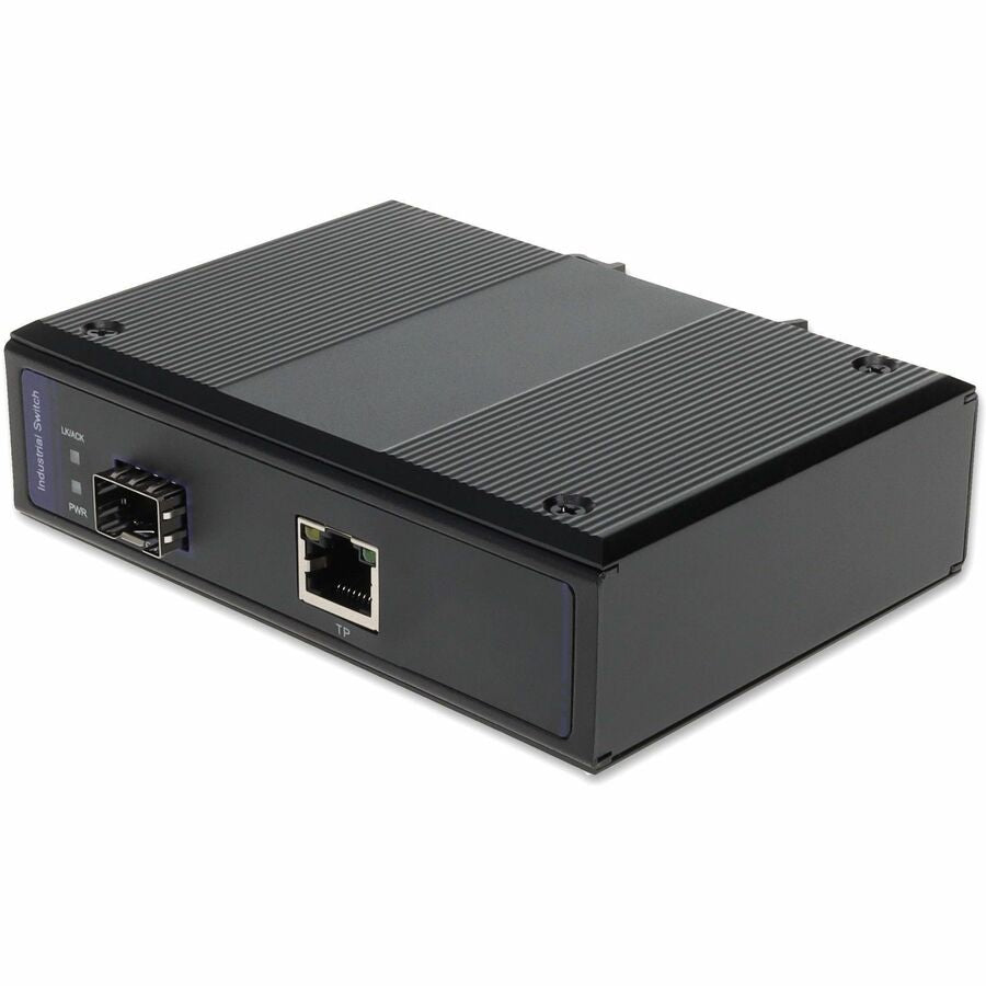 AddOn 1 10/100/1000Base-TX(RJ-45) to 1 Open SFP Port Industrial Media Converter