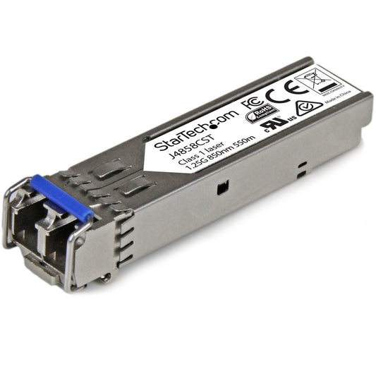 StarTech HPE J4858C Compatible SFP Module - 1000BASE-SX - 1GE Gigabit Ethernet SFP 1GbE Multi Mode (MMF) Fiber Optic Transceiver 550m