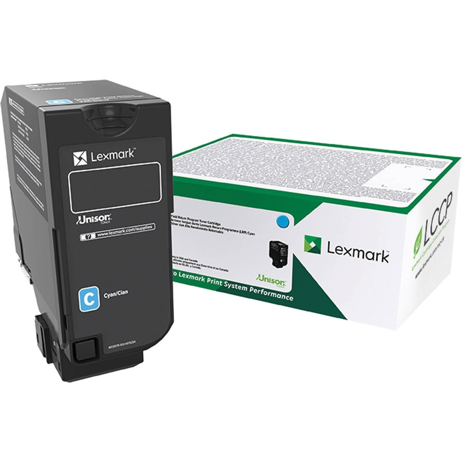 Lexmark Unison Original High Yield Laser Toner Cartridge - Cyan - 1 Each