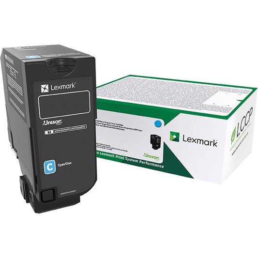 Lexmark Unison Original High Yield Laser Toner Cartridge - Cyan - 1 Each