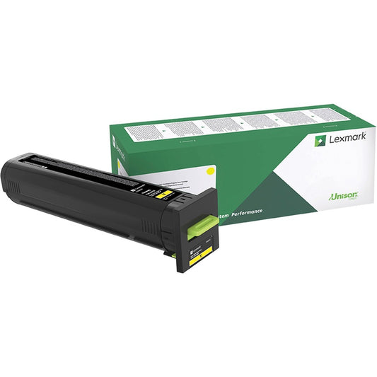 Lexmark Unison Original Laser Toner Cartridge - Yellow - 1 Each