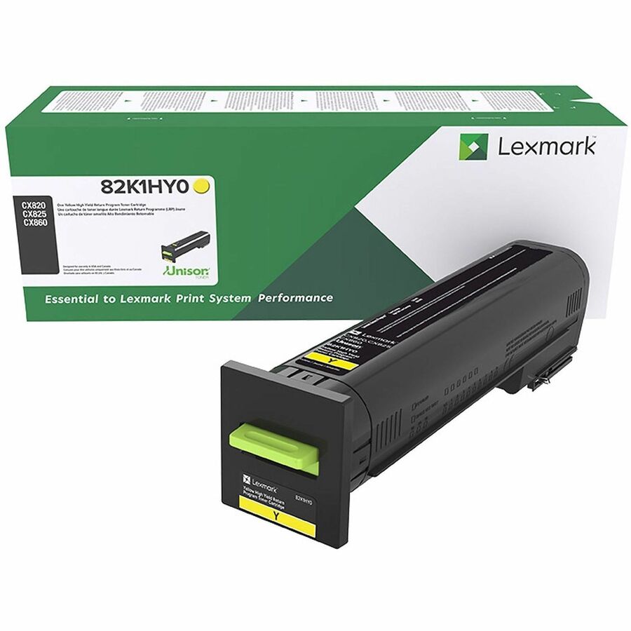 Lexmark Original High Yield Laser Toner Cartridge - Yellow Pack