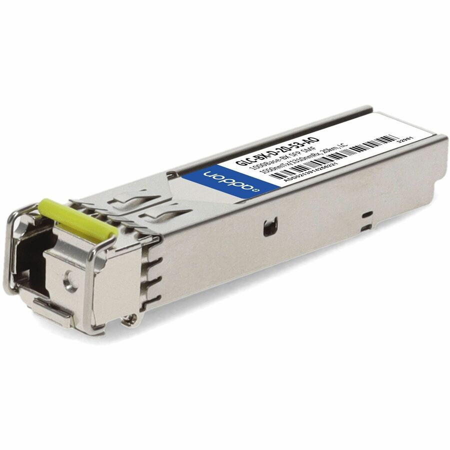 AddOn Cisco GLC-BX-D Compatible TAA Compliant 1000Base-BX SFP Transceiver (SMF, 1550nmTx/1310nmRx, 20km, LC)
