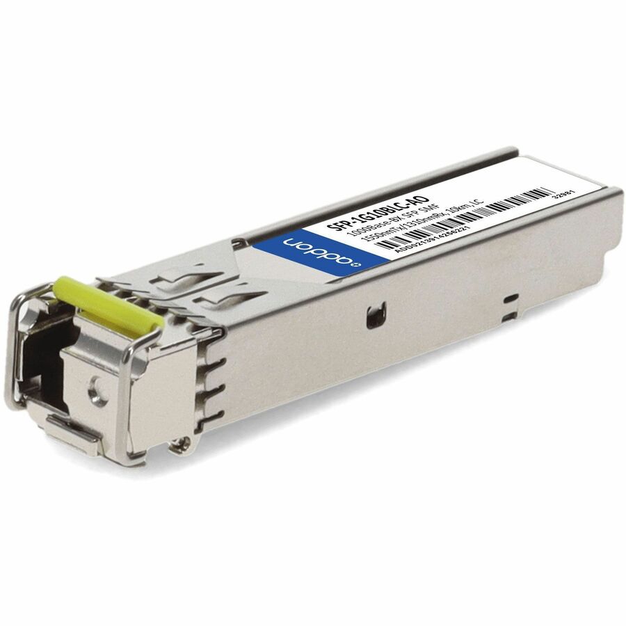 AddOn Moxa SFP-1G10BLC Compatible TAA Compliant 1000Base-BX SFP Transceiver (SMF, 1550nmTx/1310nmRx, 10km, LC)