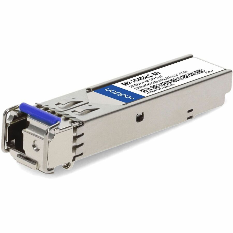 AddOn Moxa SFP-1G40ALC Compatible TAA Compliant 1000Base-BX SFP Transceiver (SMF, 1310nmTx/1550nmRx, 40km, LC, DOM)