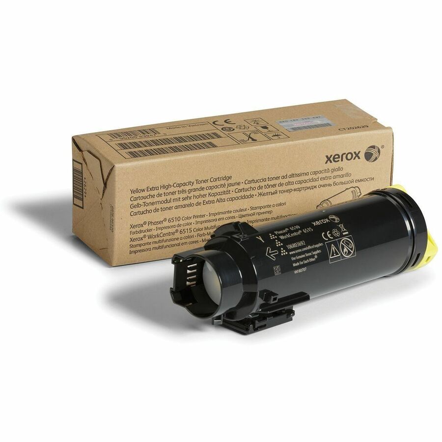 Xerox Genuine Phaser&reg; 6510, WorkCentre&reg; 6515 Yellow Extra High capacity Toner Cartridge (4300 Pages) - 106R03692