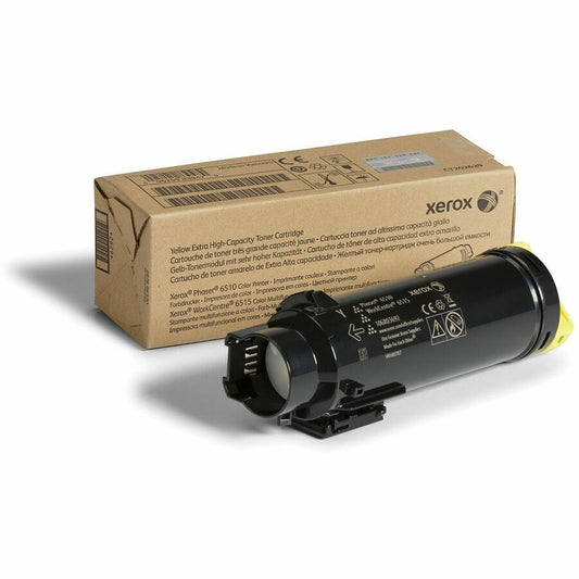 Xerox Genuine Phaser&reg; 6510, WorkCentre&reg; 6515 Yellow Extra High capacity Toner Cartridge (4300 Pages) - 106R03692