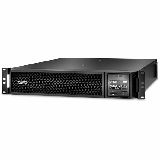 APC Smart-UPS On-Line, 3kVA, Rackmount 2U, 208V, 2x L6-20R+1x L6-30R NEMA outlets, Network Card, Extended runtime, W/ rail kit