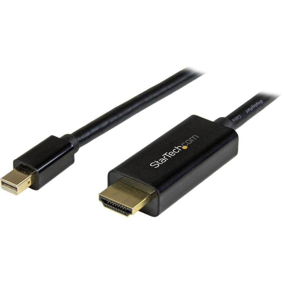 StarTech 15ft (5m) Mini DisplayPort to HDMI Cable, 4K 30Hz Video, Mini DP to HDMI Adapter/Converter Cable, mDP to HDMI Monitor/Display