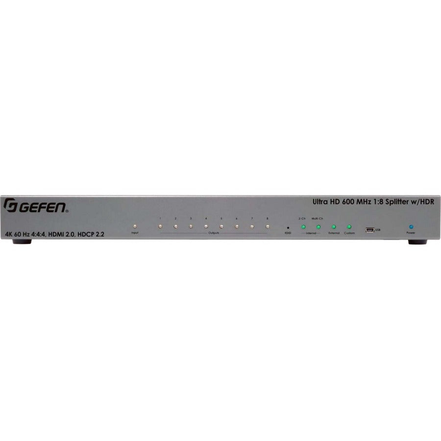 Gefen Ultra HD 600 MHz 1:8 Splitter for HDMI w/ HDR (EXT-UHD600-18)